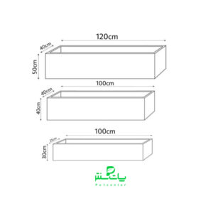 گلدان فایبرگلاس فلاور باکس