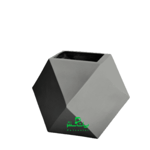 گلدان فایبرگلاس استند چند ضلعی