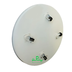 زیرگلدانی چرخدار فلزی گرد ( گالوانیزه )